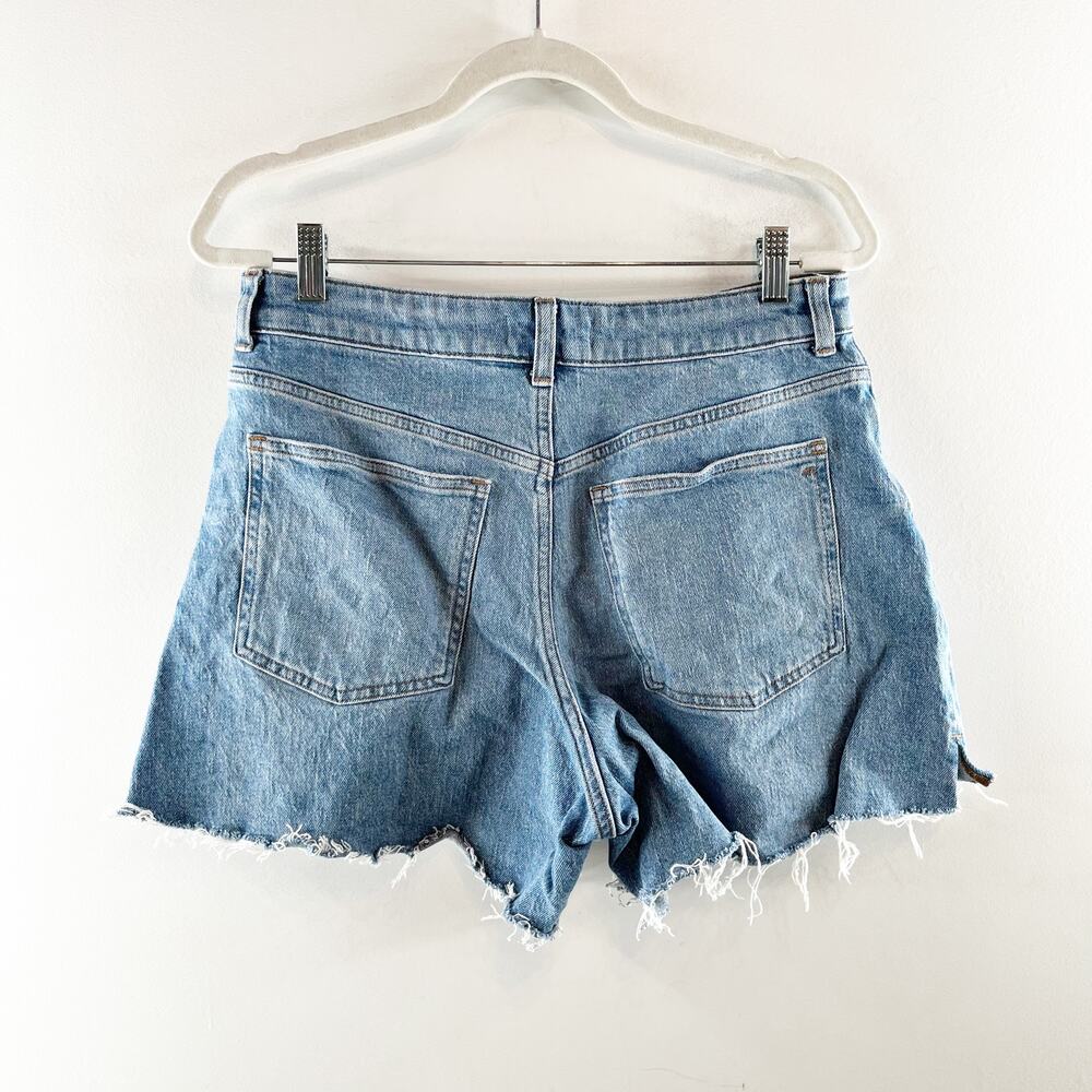 Madewell The Curvy Perfect Vintage Mid Length Jean Shorts Blue 29 - Picture 4 of 6